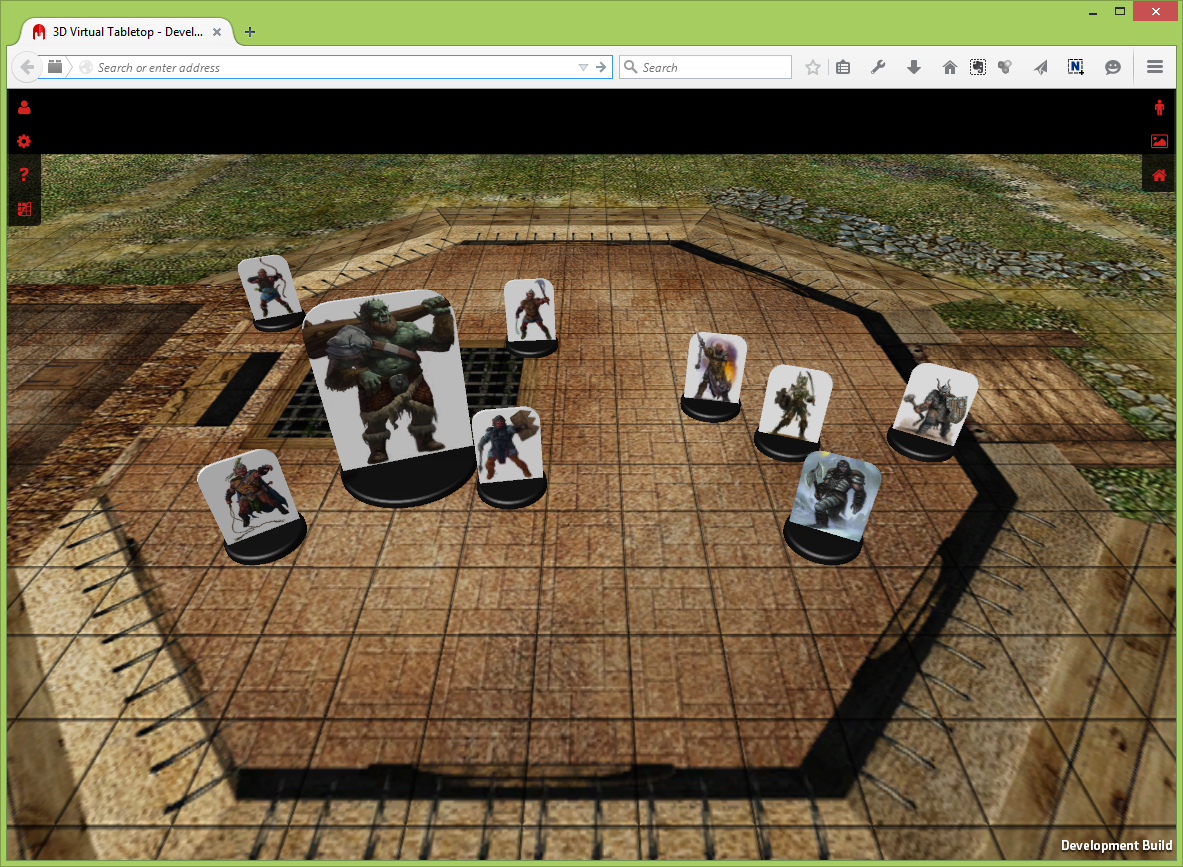 3D Virtual Tabletop Online in Web Browser